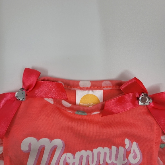 Mommy's Bestie Coral Dot Dog Dress - X-small - Picture 3 of 7